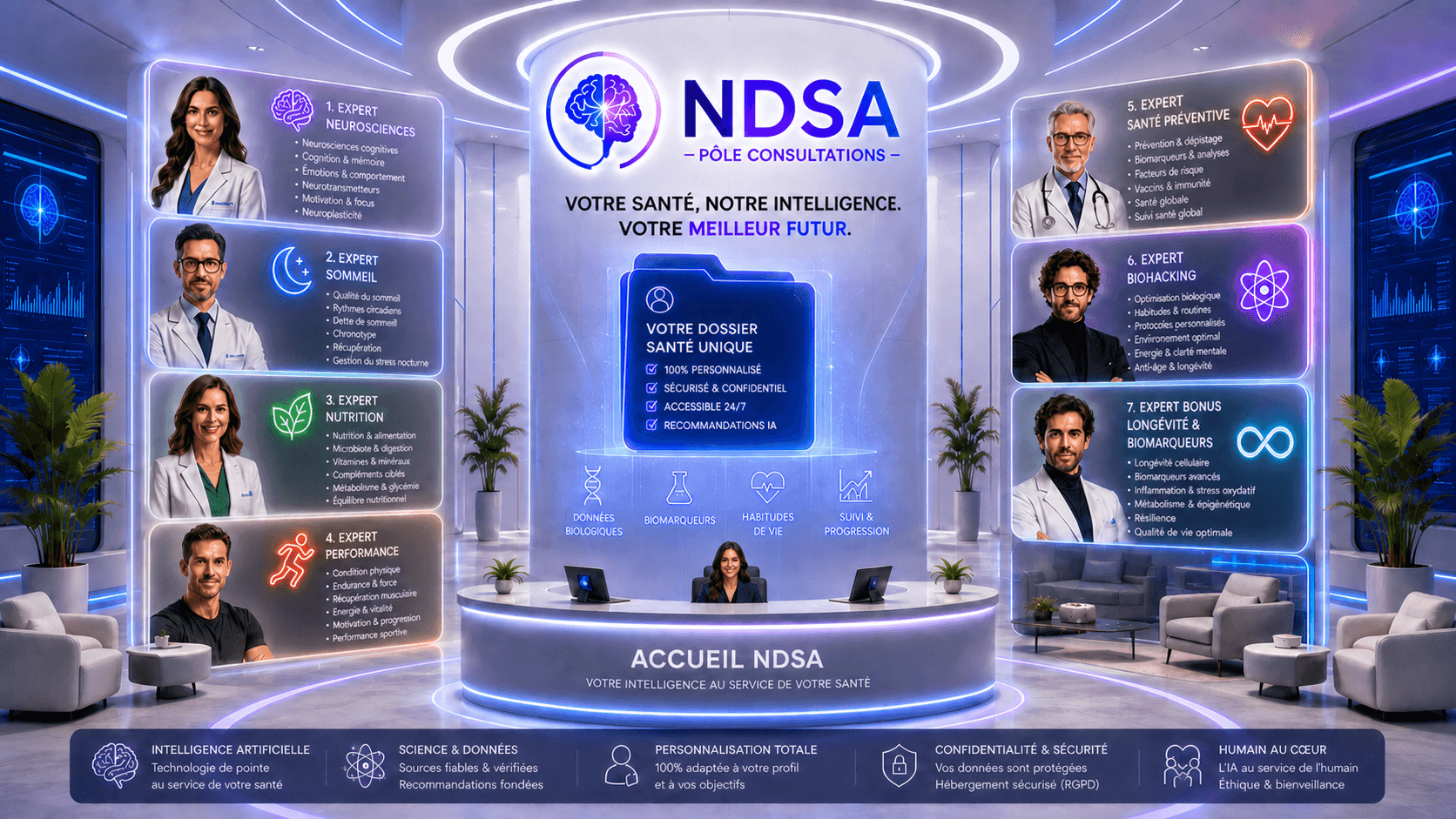 Le centre NDSA, son supercerveau et ses sept experts complémentaires
